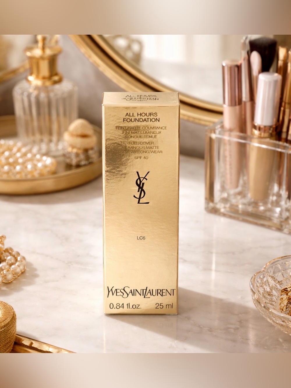Yves Saint Laurent All Hours Foundation - Gold Packaging